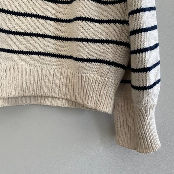 Sezane Léontine Jumper - Ecru/Navy - Picture 5 of 8